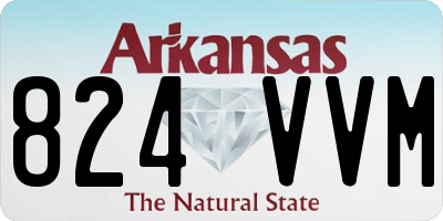 AR license plate 824VVM