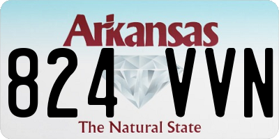 AR license plate 824VVN