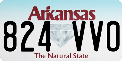 AR license plate 824VVO