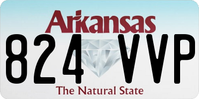 AR license plate 824VVP