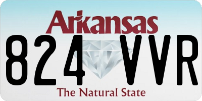 AR license plate 824VVR