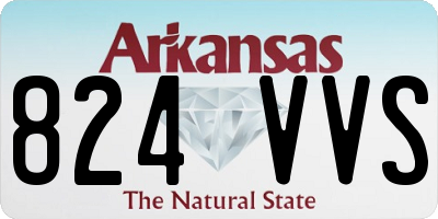 AR license plate 824VVS