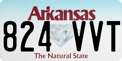 AR license plate 824VVT