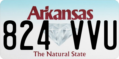 AR license plate 824VVU