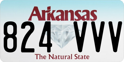 AR license plate 824VVV