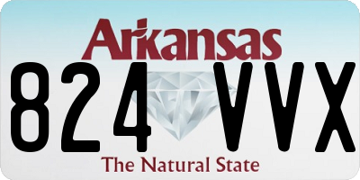AR license plate 824VVX