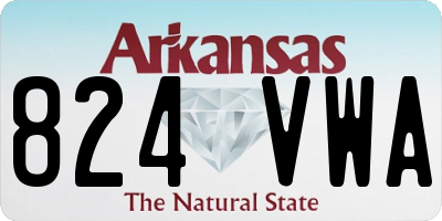 AR license plate 824VWA