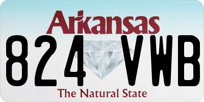 AR license plate 824VWB