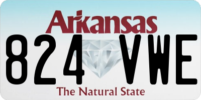 AR license plate 824VWE