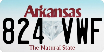 AR license plate 824VWF