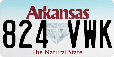 AR license plate 824VWK