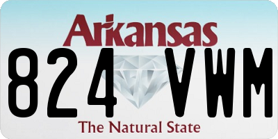 AR license plate 824VWM