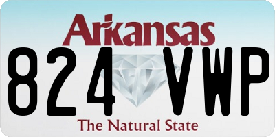 AR license plate 824VWP