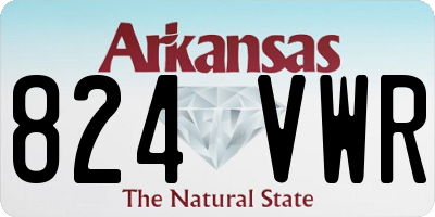 AR license plate 824VWR