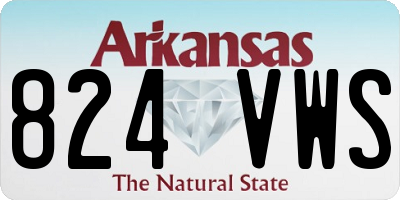 AR license plate 824VWS