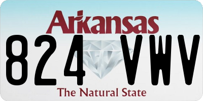AR license plate 824VWV
