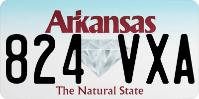 AR license plate 824VXA