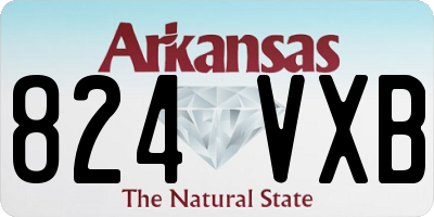 AR license plate 824VXB