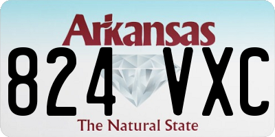 AR license plate 824VXC