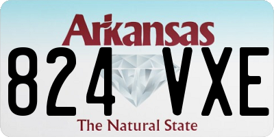 AR license plate 824VXE