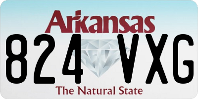 AR license plate 824VXG
