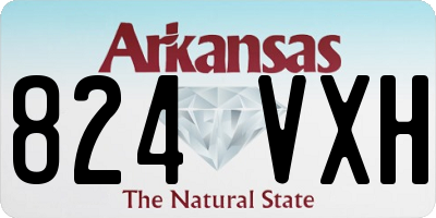 AR license plate 824VXH