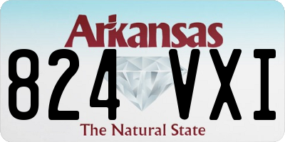 AR license plate 824VXI