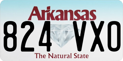 AR license plate 824VXO