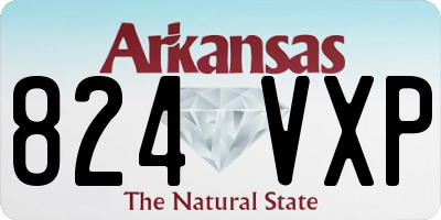 AR license plate 824VXP