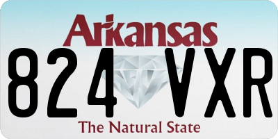 AR license plate 824VXR