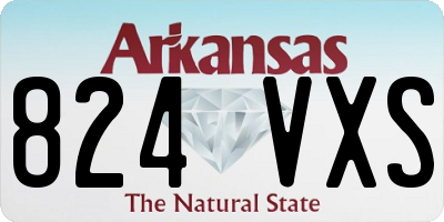 AR license plate 824VXS