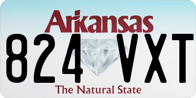 AR license plate 824VXT