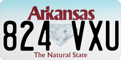 AR license plate 824VXU