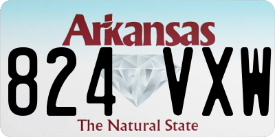 AR license plate 824VXW
