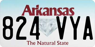 AR license plate 824VYA