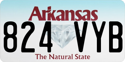 AR license plate 824VYB