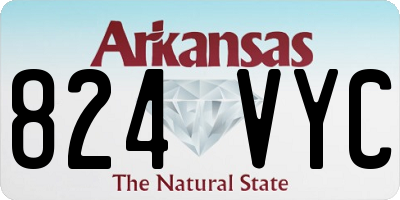AR license plate 824VYC
