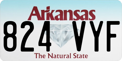 AR license plate 824VYF