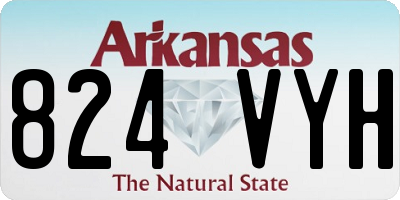 AR license plate 824VYH
