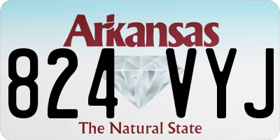 AR license plate 824VYJ