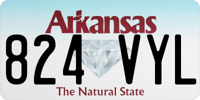 AR license plate 824VYL