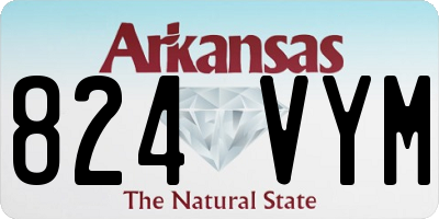 AR license plate 824VYM