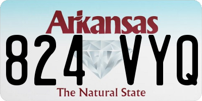 AR license plate 824VYQ