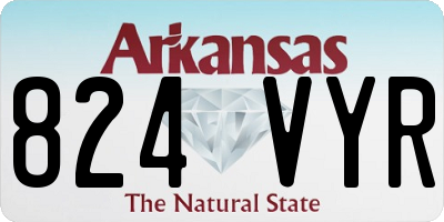 AR license plate 824VYR