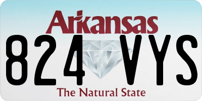 AR license plate 824VYS
