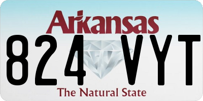 AR license plate 824VYT