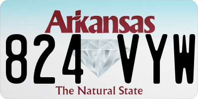 AR license plate 824VYW