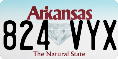 AR license plate 824VYX