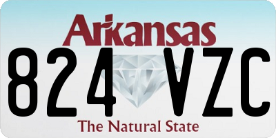 AR license plate 824VZC