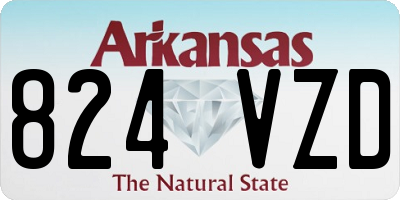 AR license plate 824VZD
